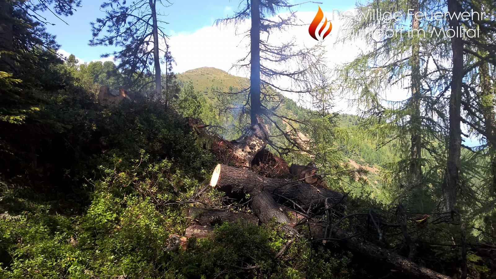 Waldbrand Mühldorfer Alm