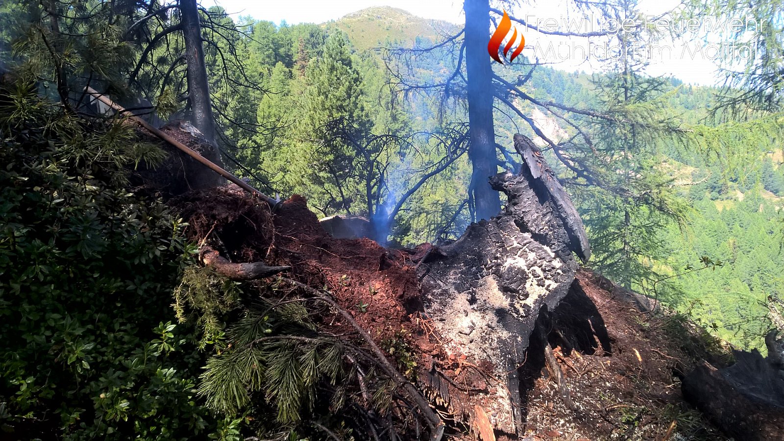Waldbrand Mühldorfer Alm