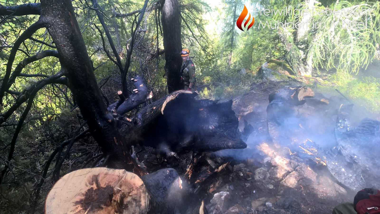 Waldbrand Mühldorfer Alm