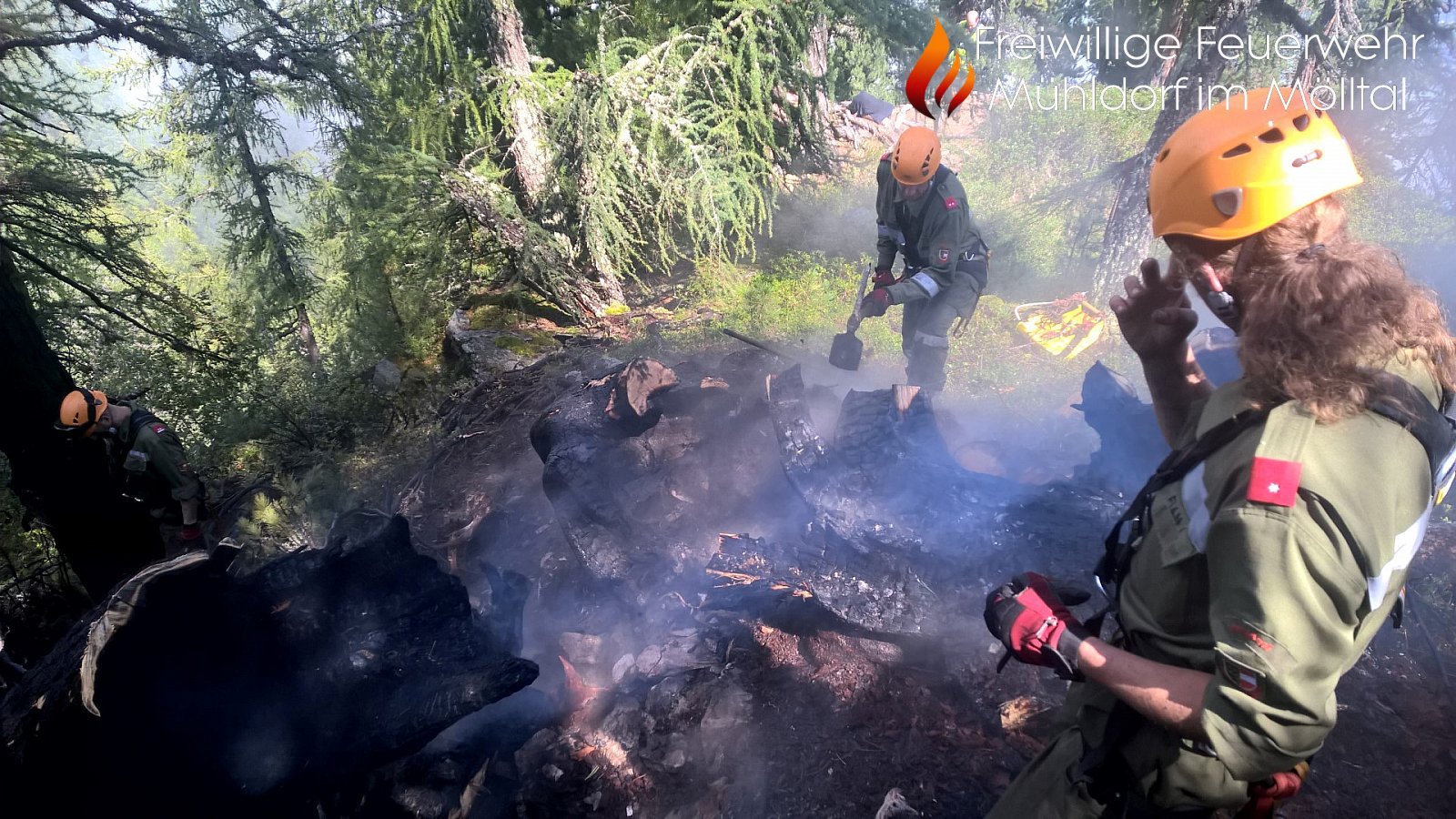 Waldbrand Mühldorfer Alm