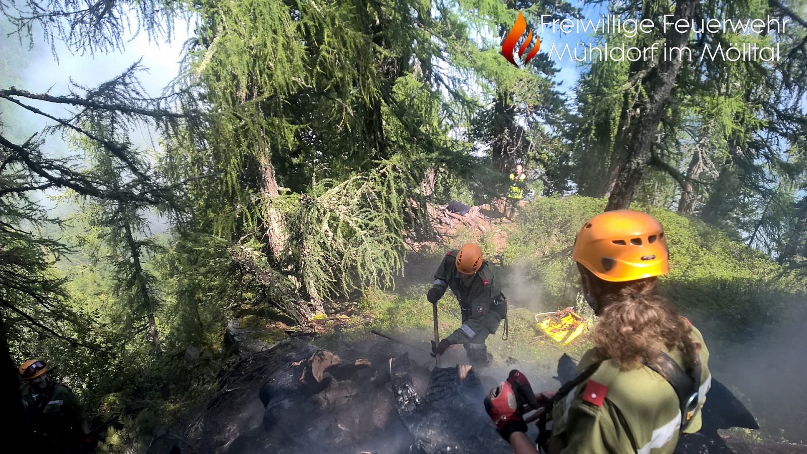 Waldbrand Mühldorfer Alm