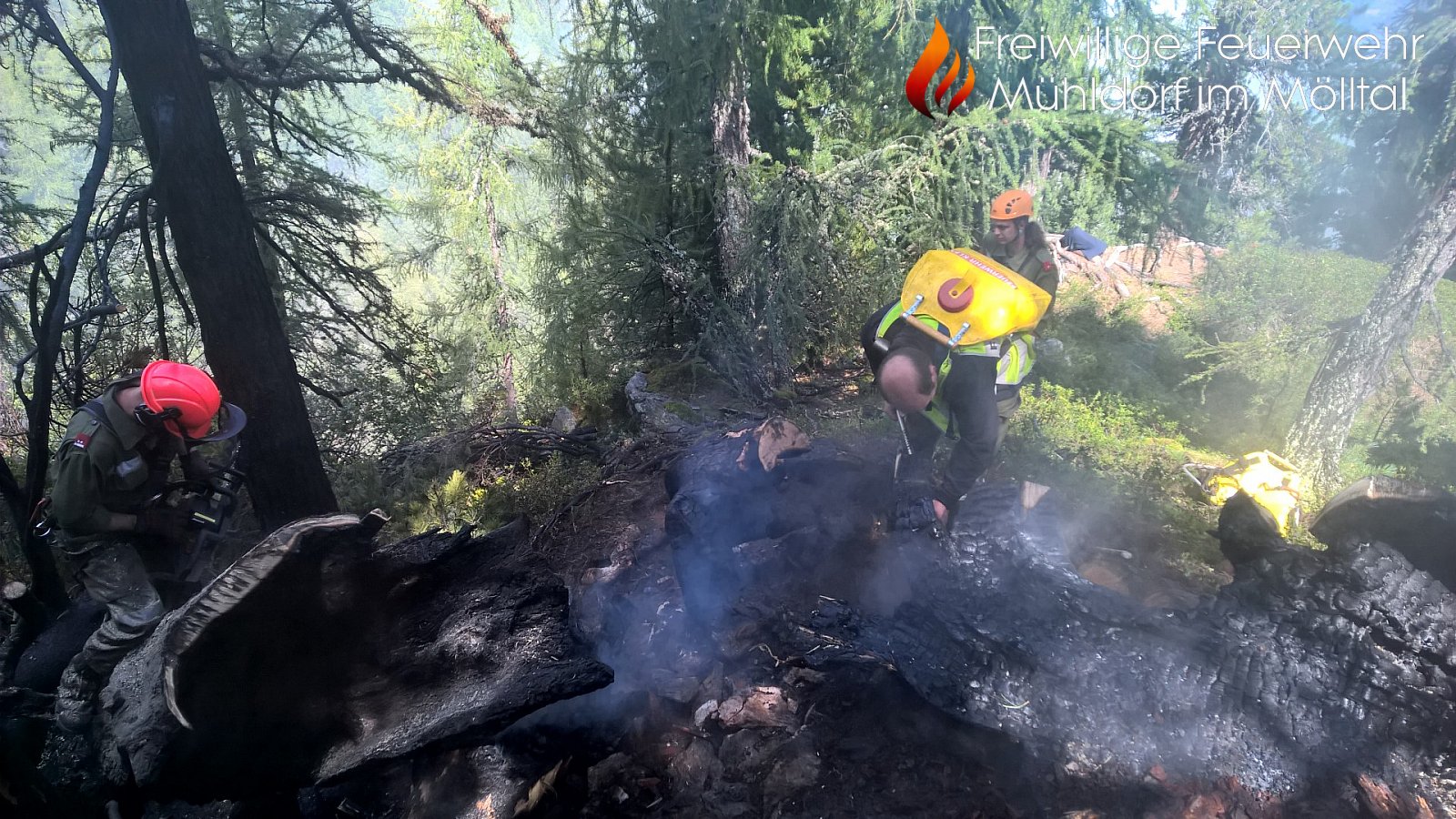 Waldbrand Mühldorfer Alm