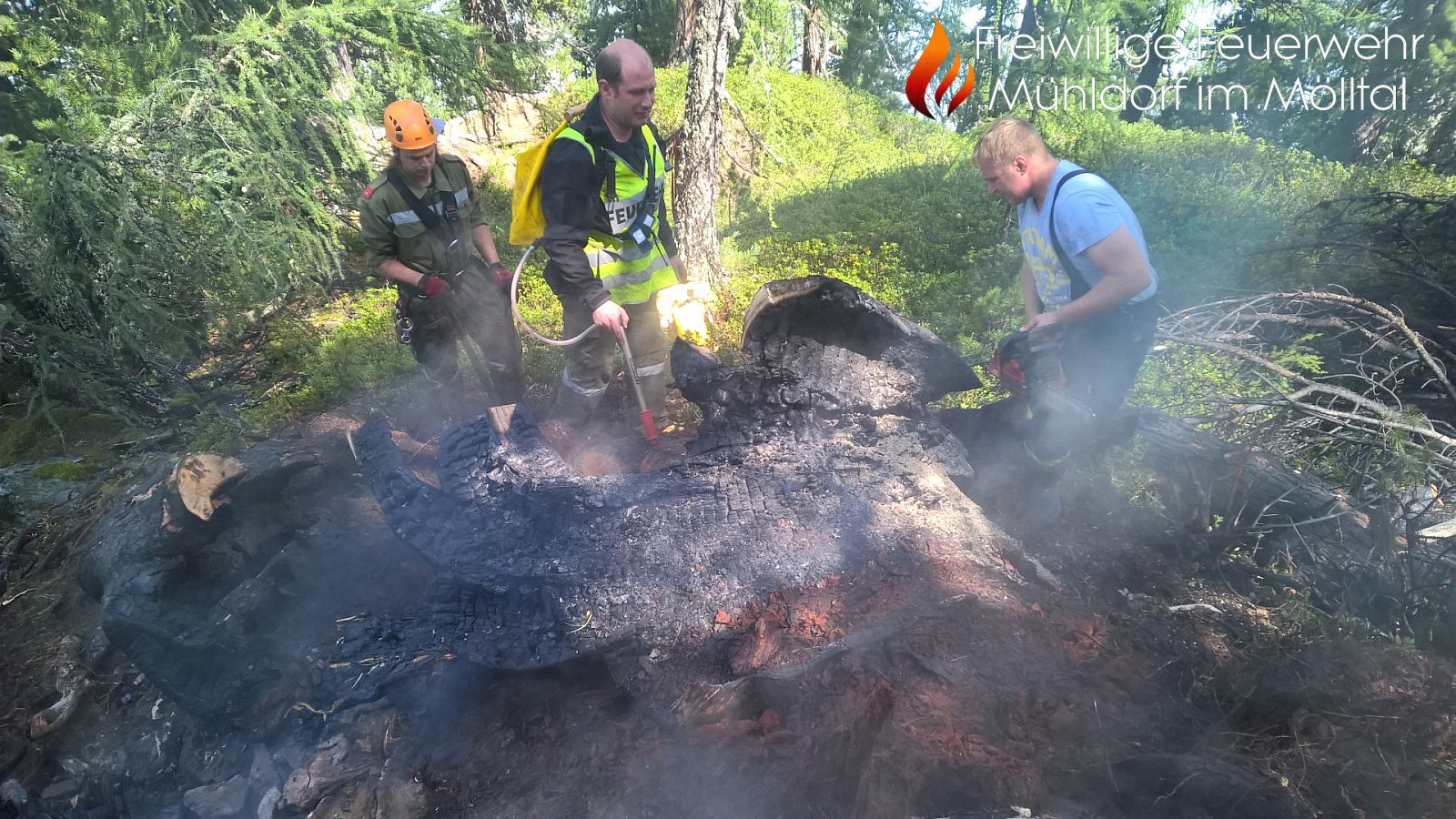 Waldbrand Mühldorfer Alm