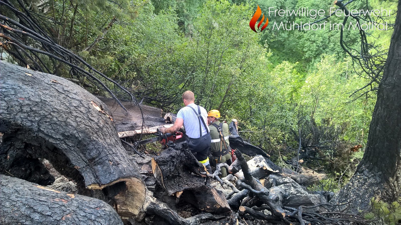 Waldbrand Mühldorfer Alm