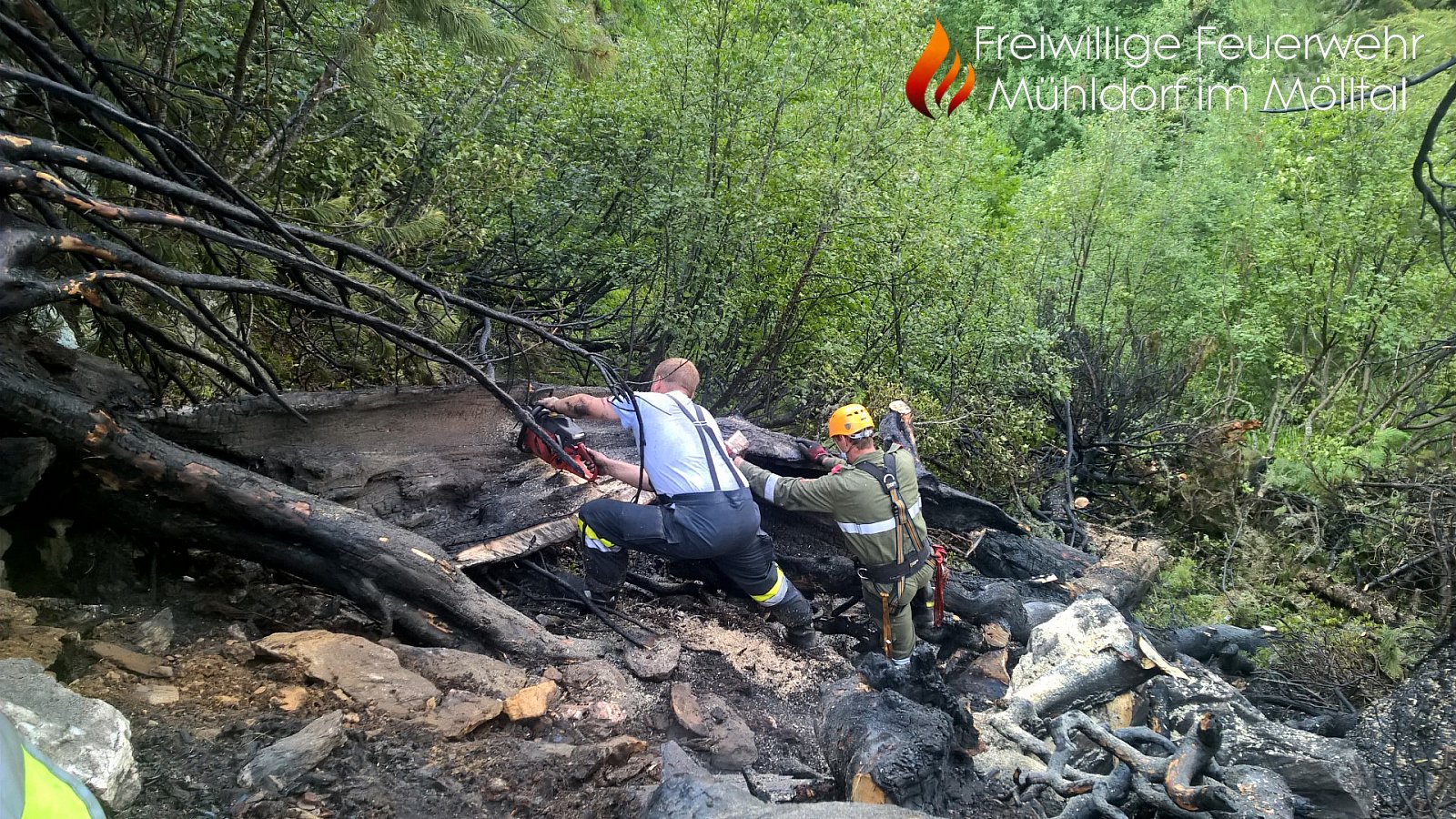 Waldbrand Mühldorfer Alm
