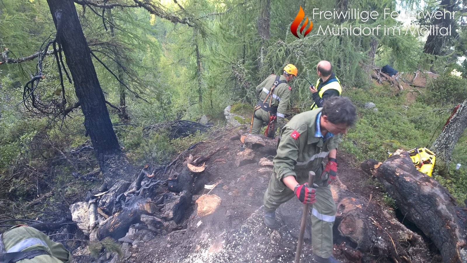 Waldbrand Mühldorfer Alm