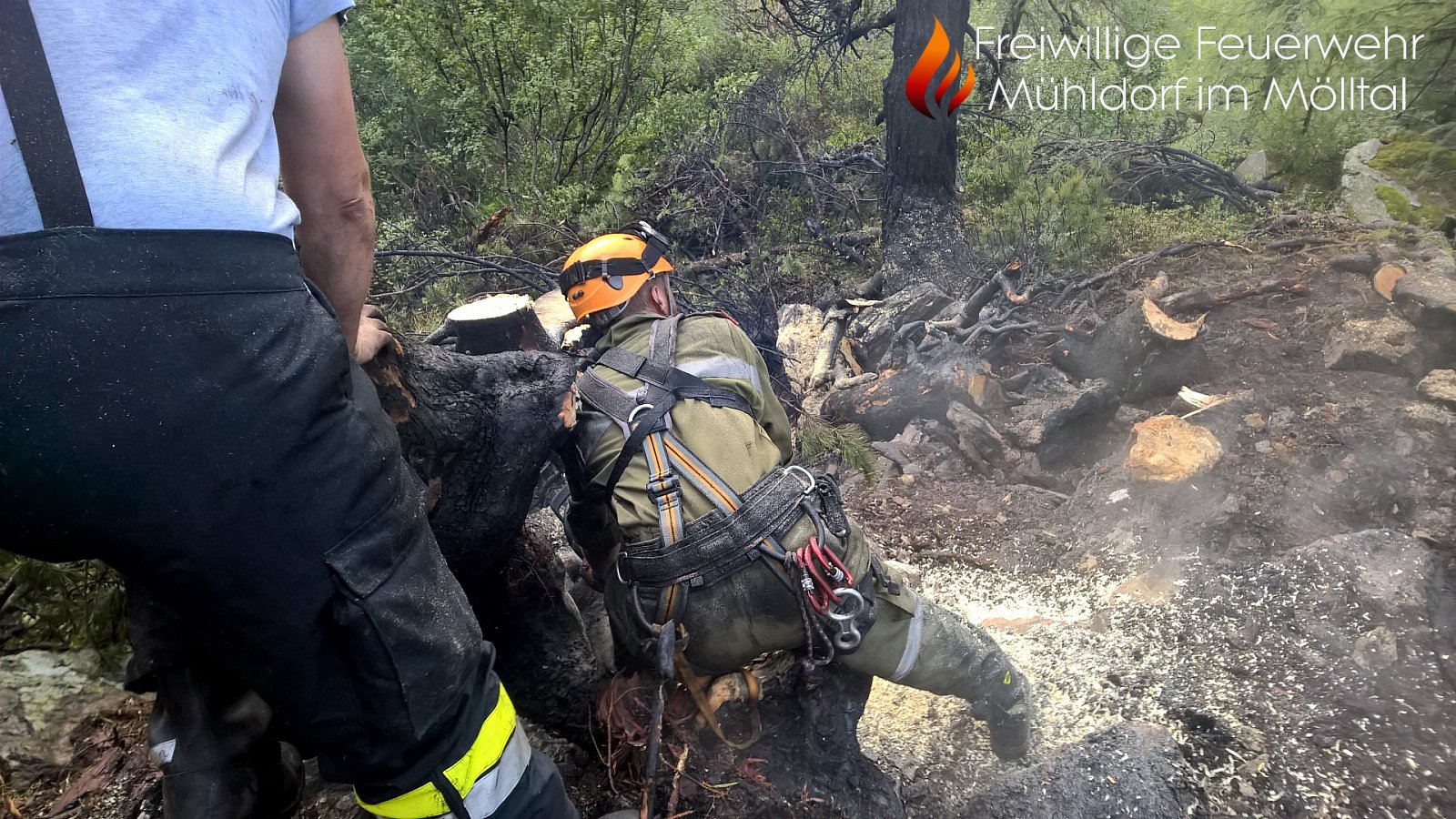Waldbrand Mühldorfer Alm