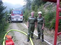 21.08.2012 - Waldbrand nach Blitzschlag in Penk-Tröger