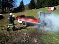 18.04.2013 - Brand eines Motorkarren am Sachsenweg